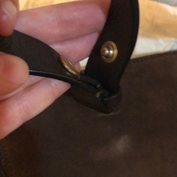 Brown leather & suede marni tote - Picture 7 of 9